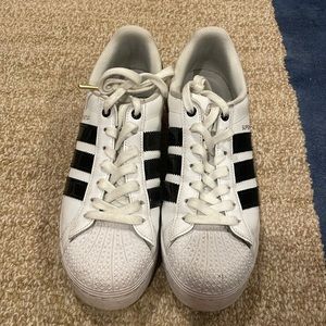 Adidas superstar platform sneakers size 10